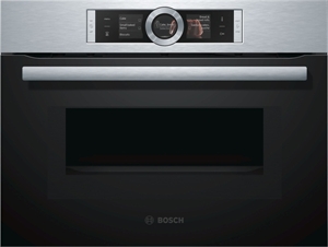 Picture of Bosch 60cm 45 Liter Hot Air Eco, Built-in Compact Oven with Microwave CMG656BS1M
