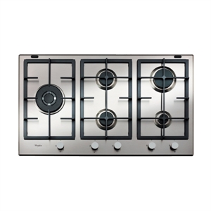 Picture of Whirlpool GMA 9522 IX Built-in Gas Hob (90cm, 5 Burner, Silver & Black)