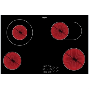 Picture of Whirlpool AKT 8360 LX Built-in Electric Hob (77cm, 4 burners, Black)