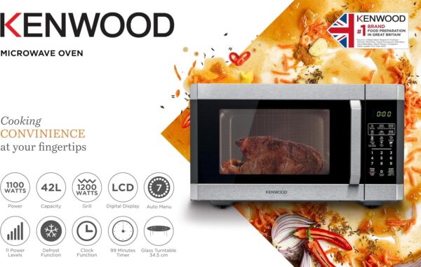 KENWOOD 42L Microwave Oven with Grill, Digital Display MWM42.000BK